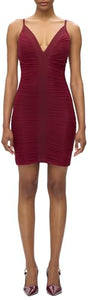 Hervé Léger, The Andrea Dress, S, Dark Red