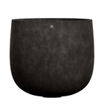 Load image into Gallery viewer, COSAPOTS Mondo Large Planter – Brown Stone Finish – Fiberglass Indoor/Outdoor and Weather-Resistant Round Planter (39.4&quot; D x 39.4&quot; H Exterior, 37.8&quot; D x 39.4&quot; H Interior)
