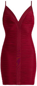 Hervé Léger, The Andrea Dress, S, Dark Red