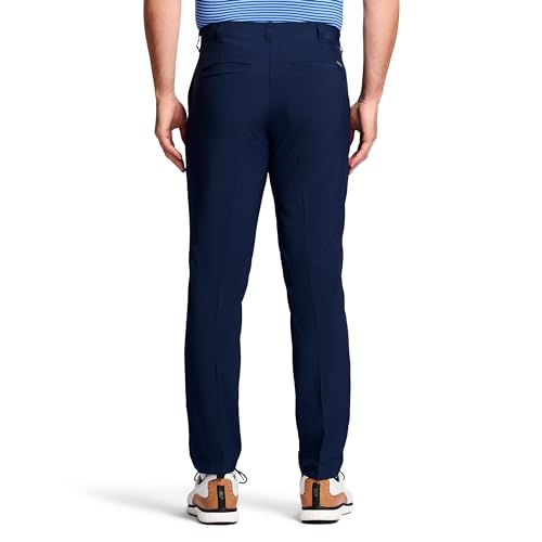 IZOD Men's Golf Swingflex Straight-Fit Flat-Front Pants, peacoat, 36W X 32L