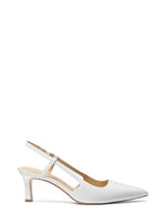 Load image into Gallery viewer, Michael Kors Women's Alora Mid Sling Pump, Optic White, 9
