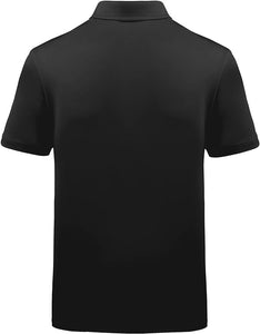 ZITY Golf Polo Shirts for Men Short Sleeve Athletic Tennis T-Shirt Red XL