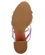 Load image into Gallery viewer, Betsey Johnson Women&#39;s Azallia Heeled Sandal, Pink Multi, 9
