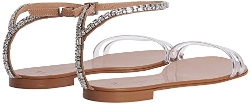 Giuseppe Zanotti, Agathe Plexi Flats, 9, Silver