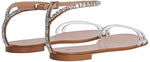 Load image into Gallery viewer, Giuseppe Zanotti, Agathe Plexi Flats, 9, Silver
