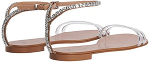 Giuseppe Zanotti, Agathe Plexi Flats, 9, Silver