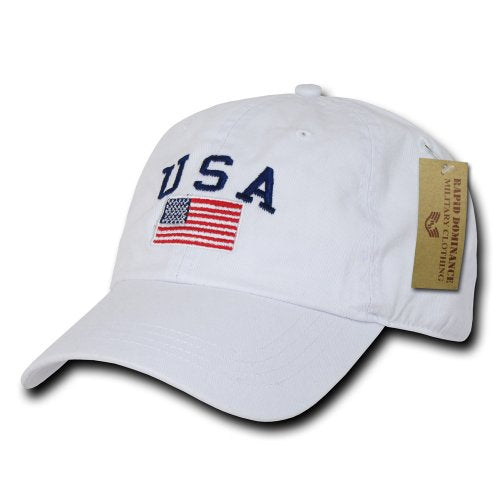 Rapid Dominance Mens Polo Baseball-caps, White