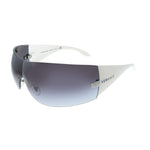 Load image into Gallery viewer, Versace VE 2054 10008G Silver Plastic Shield Sunglasses Grey Gradient Lens
