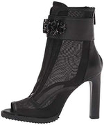 Load image into Gallery viewer, Karl Lagerfeld Paris Women&#39;s Blayze Peep Toe Heeled Fashion Bootie with Stud Embellishments Ankle Boot, Black, 8.5
