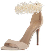 Load image into Gallery viewer, Sam Edelman Gillie Heeled Sandal Sand 9 Medium
