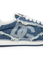 Load image into Gallery viewer, Dolce&amp;Gabbana, Low-Top Lace-Up Sneakers, 39.5 (9.5), Blue
