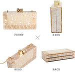 Load image into Gallery viewer, Menurra Women Acrylic Evening Clutch bag Glitter Marble Purse Handbag for Wedding Cocktail Party Prom
