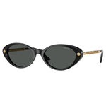 Load image into Gallery viewer, Versace Woman Sunglasses Black Frame, Dark Grey Lenses, 54MM
