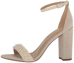Sam Edelman Women's Yaro Heeled Sandal, Modern Ivory Perla, 10