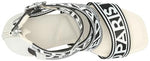 Load image into Gallery viewer, Karl Lagerfeld Paris Women's Careliz Everyday Strappy Sandal Heeled, Soft White, 9
