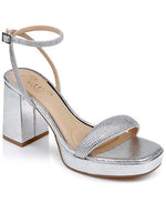 Load image into Gallery viewer, Jewel Badgley Mischka Teddi Platform Block Heels
