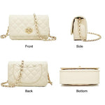 Load image into Gallery viewer, FOXLOVER Women&#39;s Crossbody Handbags Genuine Leather Small Shoulder Bag Purses for Women Quilted Chain Lady Casual Lattice
