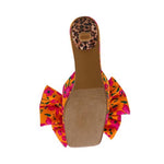 Load image into Gallery viewer, Betsey Johnson Women&#39;s Aylah Heeled Sandal, Orange Multi, 7
