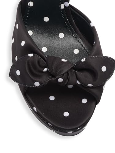 Dolce&Gabbana, Kira 135MM Polka Dot Platform Sandals, 38.5 (8.5), Nero