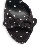 Load image into Gallery viewer, Dolce&amp;Gabbana, Kira 135MM Polka Dot Platform Sandals, 38.5 (8.5), Nero
