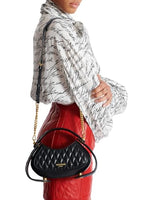Load image into Gallery viewer, Balmain, Small Jolie Madame Quilted Leather Top Handle Bag, Noir
