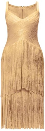 Load image into Gallery viewer, Herve Leger, The Metallic Mischa Dress, XXS, Gold Foil
