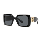 Load image into Gallery viewer, Versace VE 4405 GB1/87 Black Plastic Rectangle Sunglasses Grey Lens
