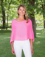 Load image into Gallery viewer, CLAUDIA NICHOLE by Alashan 100% Cashmere Luxe Dress Topper Poncho - Lightweight, Soft, Cozy &amp; Versatile - One Size Fit with 60 Plus Colors- Great Gift Item- Smoothie/1702
