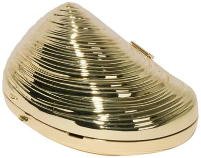 Bridget Mini Metal Oyster Clutch