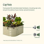 Load image into Gallery viewer, Vego garden Raised Garden Bed Kits, 17&quot; Tall 6 in 1 Modular Metal Raised Planter Bed for Vegetables Flowers Patio Ground Planter Box-Olive Green
