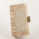 Load image into Gallery viewer, Menurra Women Acrylic Evening Clutch bag Glitter Marble Purse Handbag for Wedding Cocktail Party Prom
