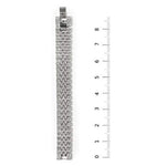 Load image into Gallery viewer, Charles Raymond Mens Watch w/Matching Iced Rolly Hip Hop Bracelet - Big Rhinestones on Trim and Elegant Baguette Time Indicators on Dial - Master Bling Designer - ST10226B (Silver)
