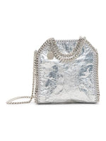 Load image into Gallery viewer, Stella McCartney, Falabella Crackled Metallic Tiny Tote Bag, Silver
