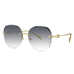 Load image into Gallery viewer, BOLON Women Lady Elegant Titanium Rimless Irregular Diamond-cut Oversized Trendy Sunglasses BL7191 Nolita 59mm, Exclusive Eyewear Brand of EssilorLuxottica
