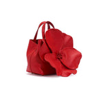 Load image into Gallery viewer, DEBIMY Women&#39;s Floral Clutch Purse PU Leather Flower Evening Bags Party Prom Handbag Wedding Crossbody Bucket Purse Red
