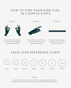 PAVOI 18K Yellow Gold Vermeil 925 Sterling Silver Stackable CZ Ring for Women | Thin Band for Stacking | Simulated Diamond Eternity Wedding Band | Size 7
