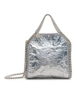 Load image into Gallery viewer, Stella McCartney, Falabella Crackled Metallic Tiny Tote Bag, Silver
