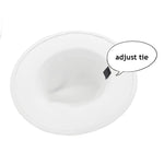 Load image into Gallery viewer, Gossifan Lady Fashion Wide Brim Felt Fedora Panama Hat with Ring Belt A-White
