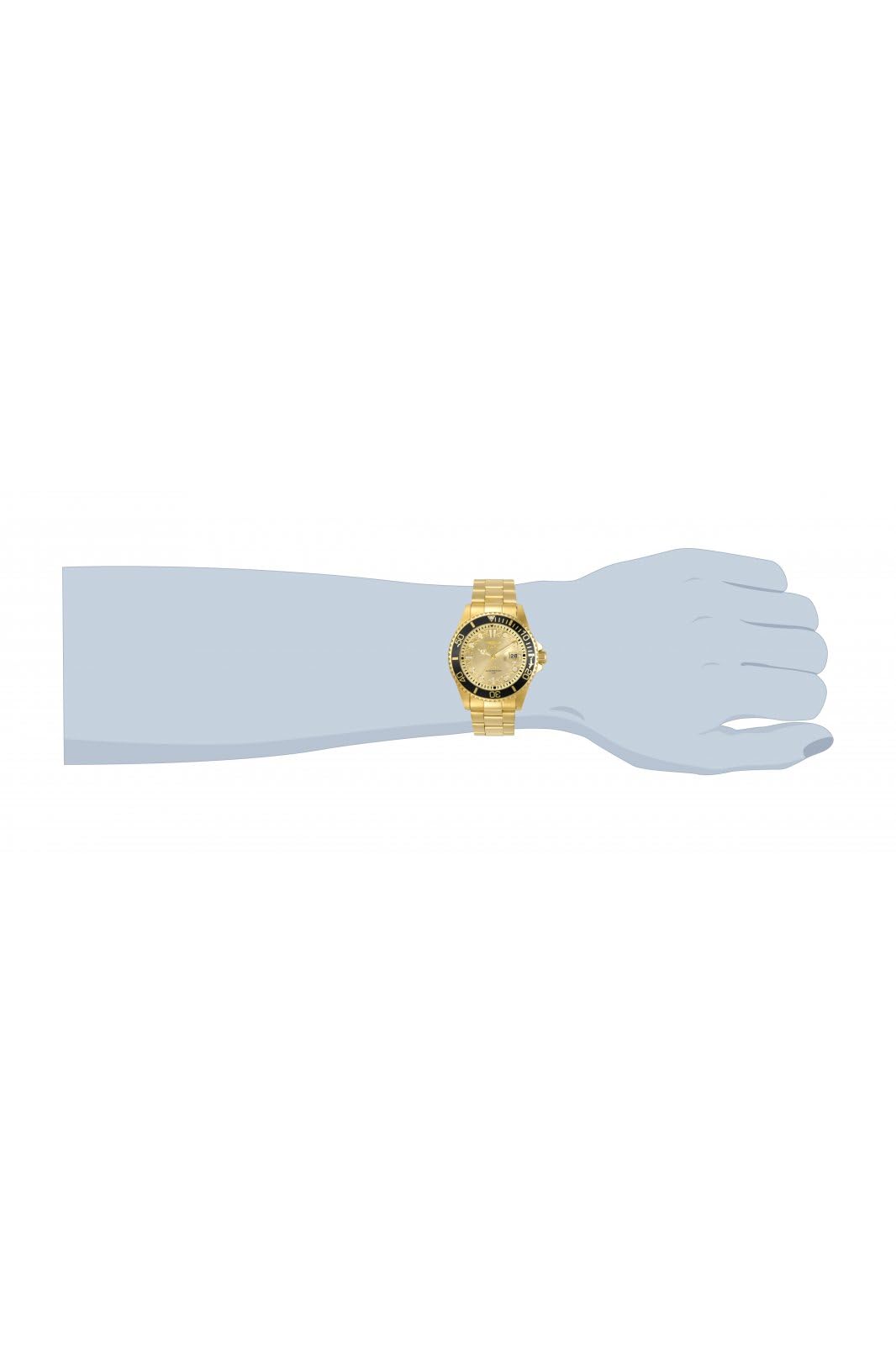 Invicta Mens Pro Diver Quartz Watch, Gold, 30025