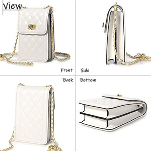 FSD.WG Women Small Crossbody Cell Phone Purse Leather Phone Purse Mini Messenger Shoulder Handbag Wallet