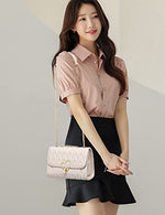 Load image into Gallery viewer, natyrlpog Shoulder Bag for Women Small Crossbody Purse Leather Fashion Handbags with Chain Strap, white

