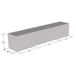 Load image into Gallery viewer, Meble Furniture Luxe BL-EF Floating Fireplace TV Stand - Modern High Matte TV Stand with Storage Cabinets - Central Entertainment Center Console Table for TVs up to 80&quot; - Black

