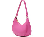 Load image into Gallery viewer, WSRYDJDL Crescent Shoulder Bags for Women Cute Hobo Tote Handbag Under the Arm Purses Mini Clutch Purse with Zipper Closure (Pink)
