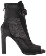 Load image into Gallery viewer, Karl Lagerfeld Paris Women&#39;s Blayze Peep Toe Heeled Fashion Bootie with Stud Embellishments Ankle Boot, Black, 8.5
