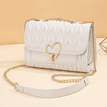 Load image into Gallery viewer, natyrlpog Shoulder Bag for Women Small Crossbody Purse Leather Fashion Handbags with Chain Strap, white

