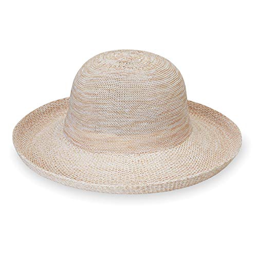 Wallaroo Women’s Victoria Sun Hat (Mixed Beige) – Wide Brim, Packable, Adjustable, Breathable, Lightweight Mesh – Comfortable All Day Sun Protection for Outdoor Summer Activities and Travel Friendly
