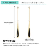 Load image into Gallery viewer, FAMARINE Black Earrings for Women Waterdrop Drip Earrings Valentines
