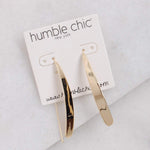 Load image into Gallery viewer, Gold Drop Earrings for Women - Plated 14K Gold Threader Earrings, Elegant Thread Teardrop Dangle, Dangling Long Trendy Large Pull Through Drops
