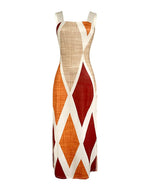 Load image into Gallery viewer, CHICME Women's Summer Maxi Dress Casual Thick Strap Square Neck Boho Sundress Split Travel Vacation Dresses with Pockets Multicolor-M

