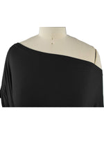 Load image into Gallery viewer, Womens Summer Black Off The Shoulder Tops Sexy Casual Short Sleeve 2025 Trendy Ladies Cute Front Twist Knot Batwing Dolman Going Out Oversized T Shirts Blouse Fashion Clothes L
